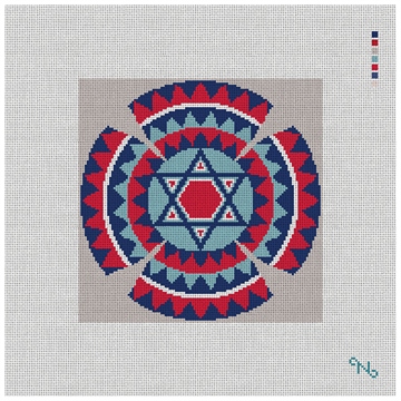 Star of David Kippah Needlepoint Kit