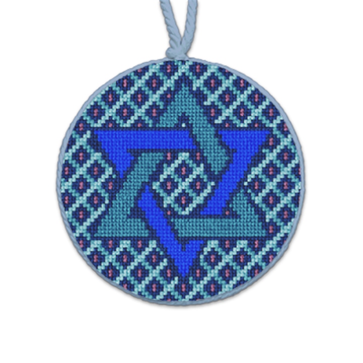 Star of David Needlepoint Ornament