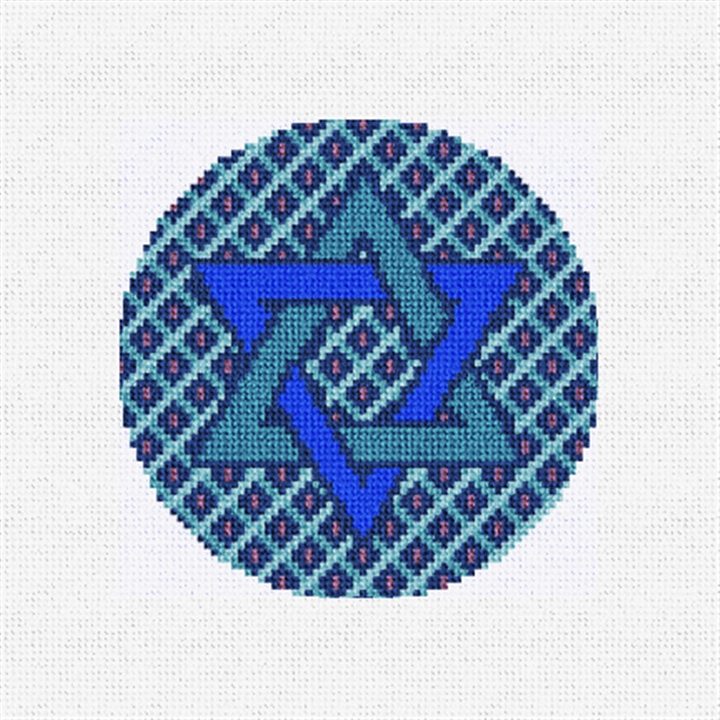 Star of David Needlepoint Ornament Kit