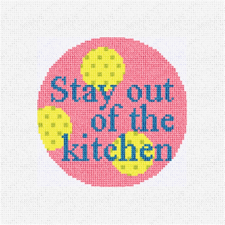 Stay Out Of The Kitchen Needlepoint Ornament Kit