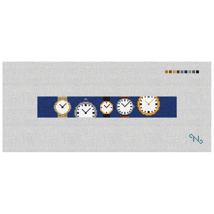 Stitch In Time Needlepoint Key Fob Kit Stitched Preview