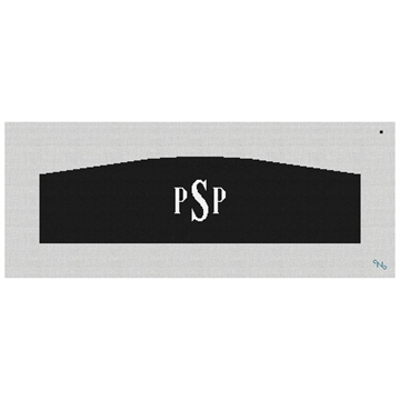 Straight Cummerbund Needlepoint Kit Stitched Preview