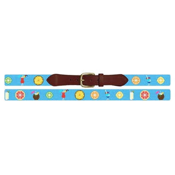 Summer Cocktail Needlepoint Belt