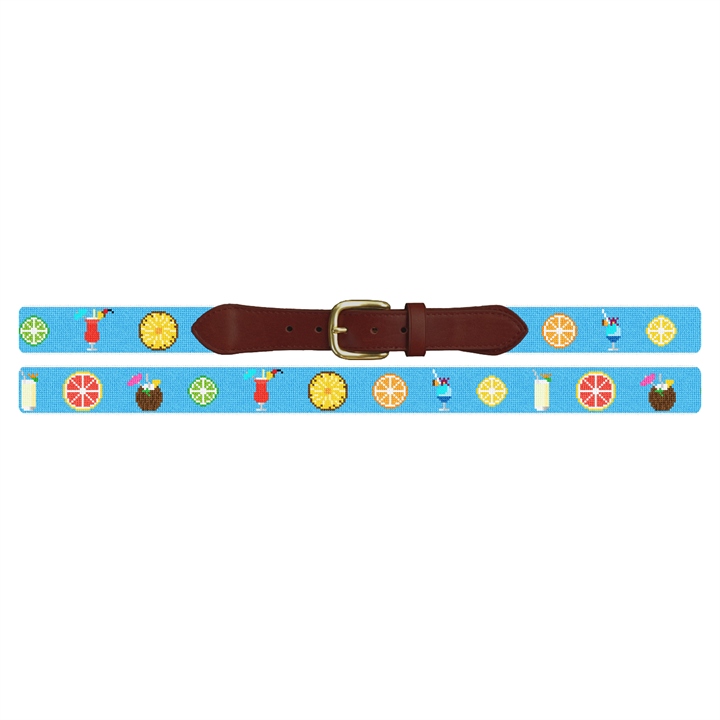 Summer Cocktail Needlepoint Belt