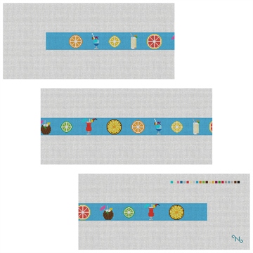 Summer Cocktail Needlepoint Belt Kit