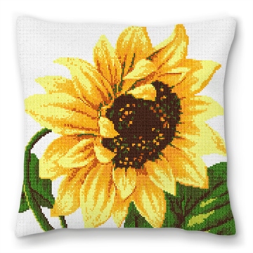 Sunflower Needlepoint Pillow