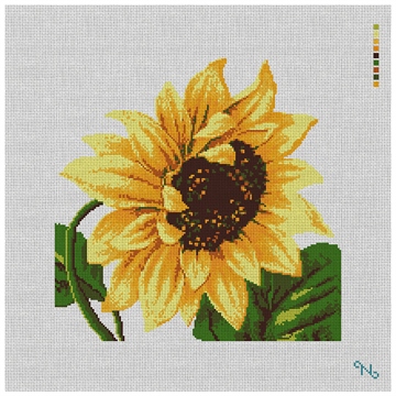 Sunflower Needlepoint Pillow Kit