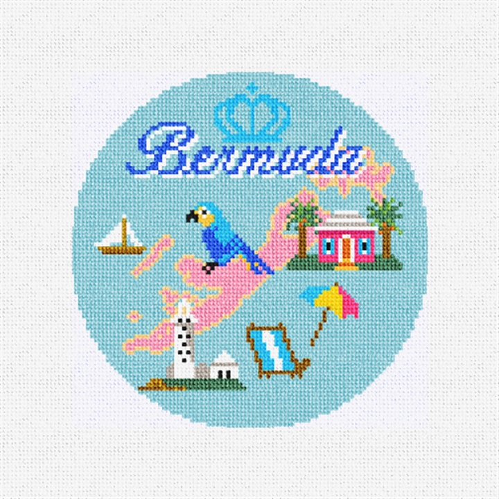 Sunny Bermuda Needlepoint Ornament Kit