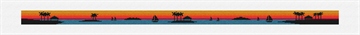 Sunset Sailing Needlepoint Belt Kit Stitched Preview