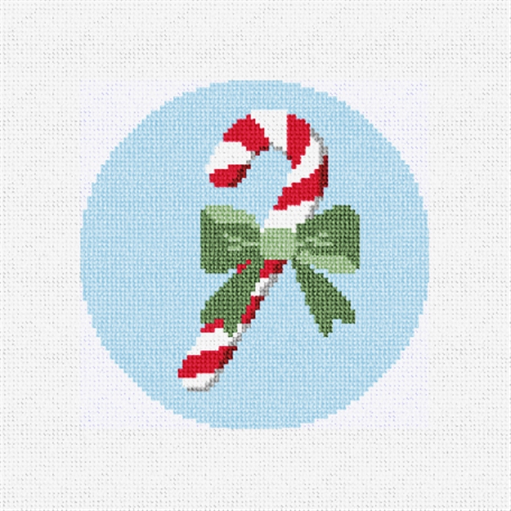 Sweet Candy Cane Needlepoint Ornament Kit