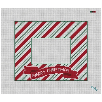Sweet Candy Stripes Picture Frame Needlepoint Kit