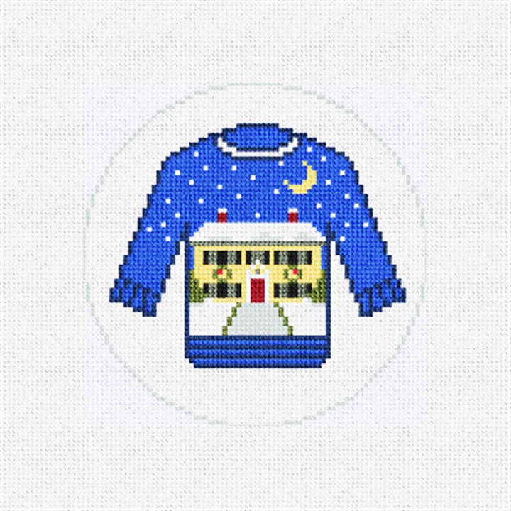 Sweet Home Ugly Sweater Needlepoint Ornament Kit