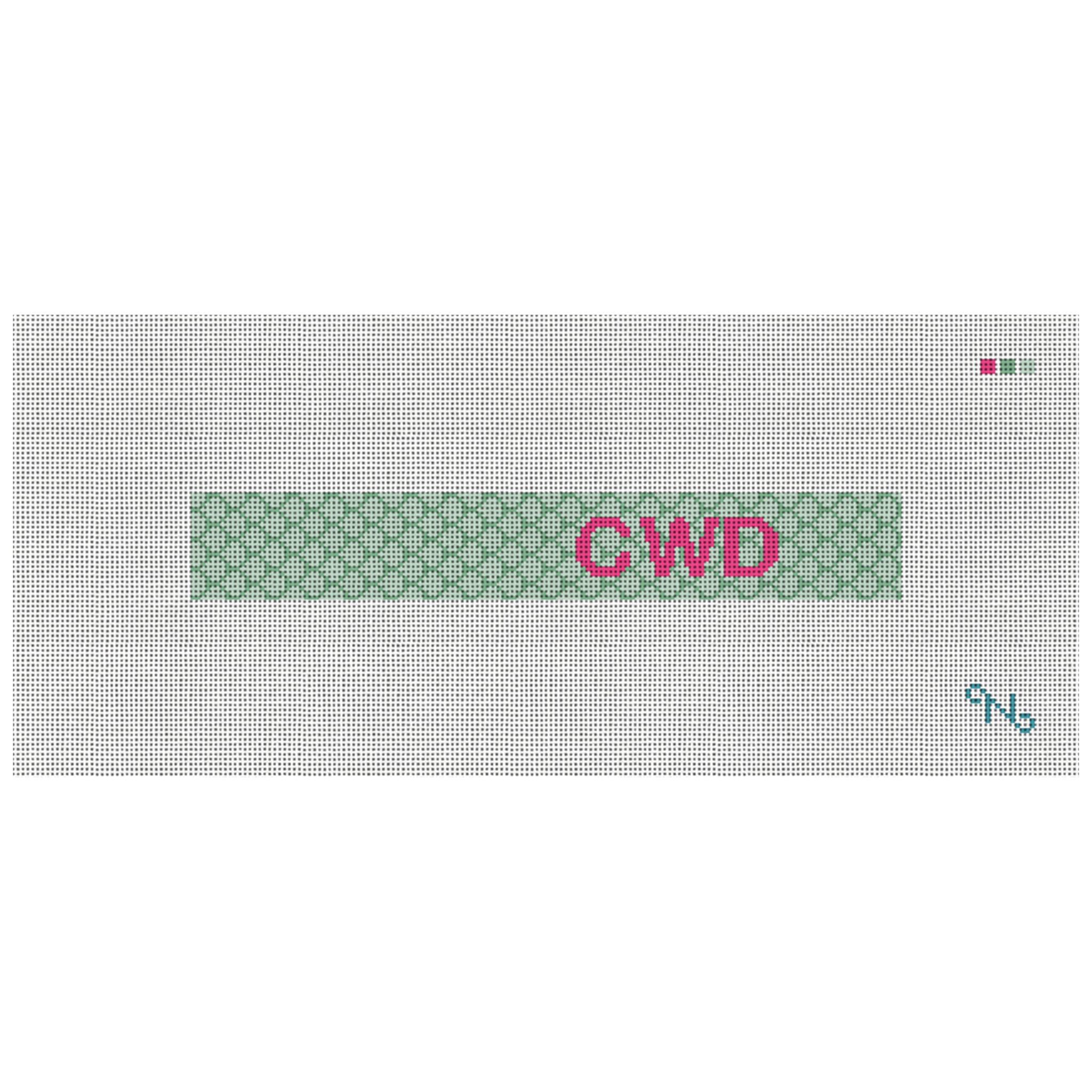Sweet Scallops Needlepoint Key Fob Kit