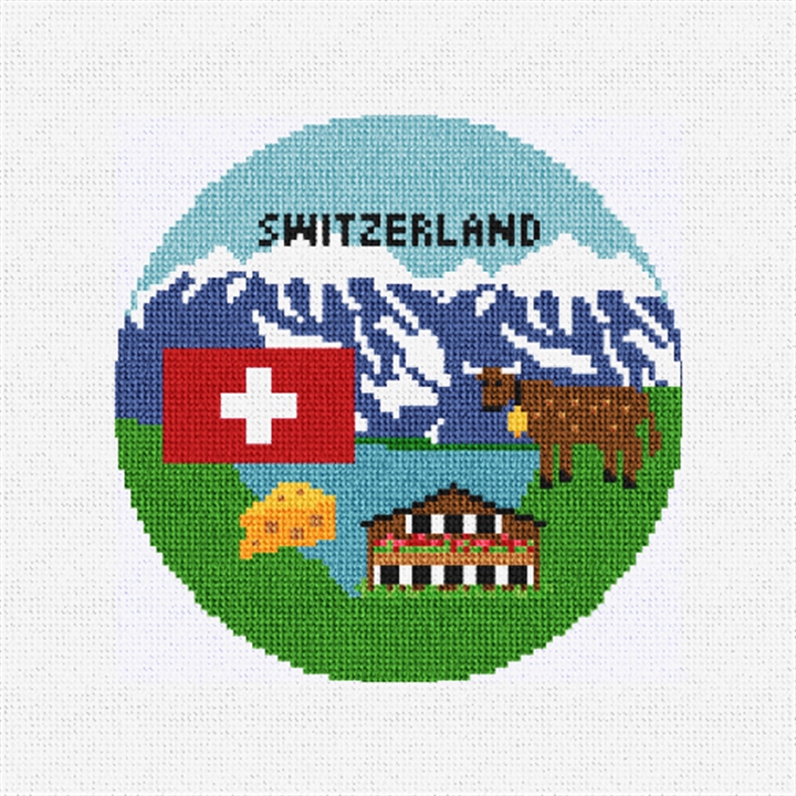 Switzerland Needlepoint Ornament Kit