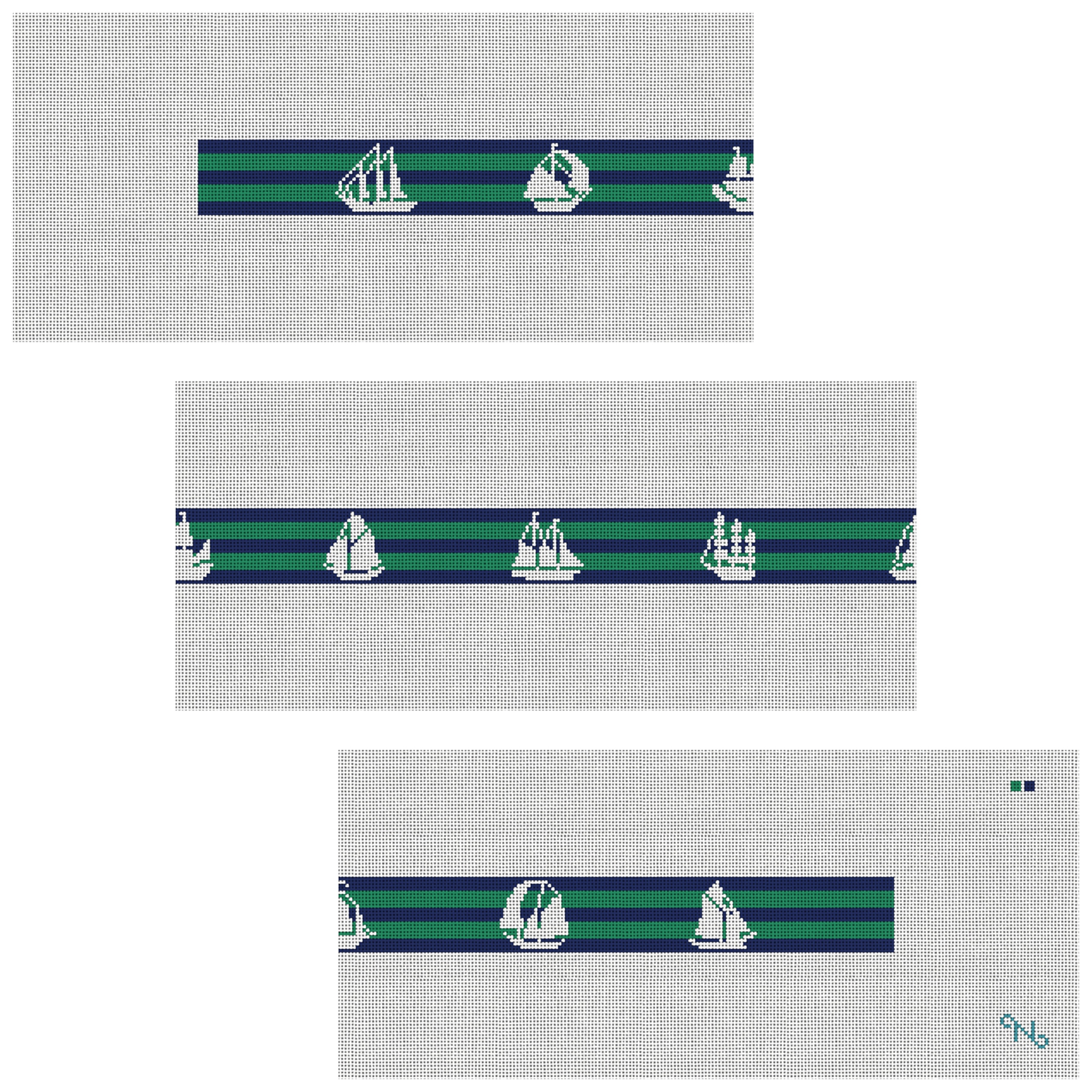 Tall Ship Marine Needlepoint Belt Kit