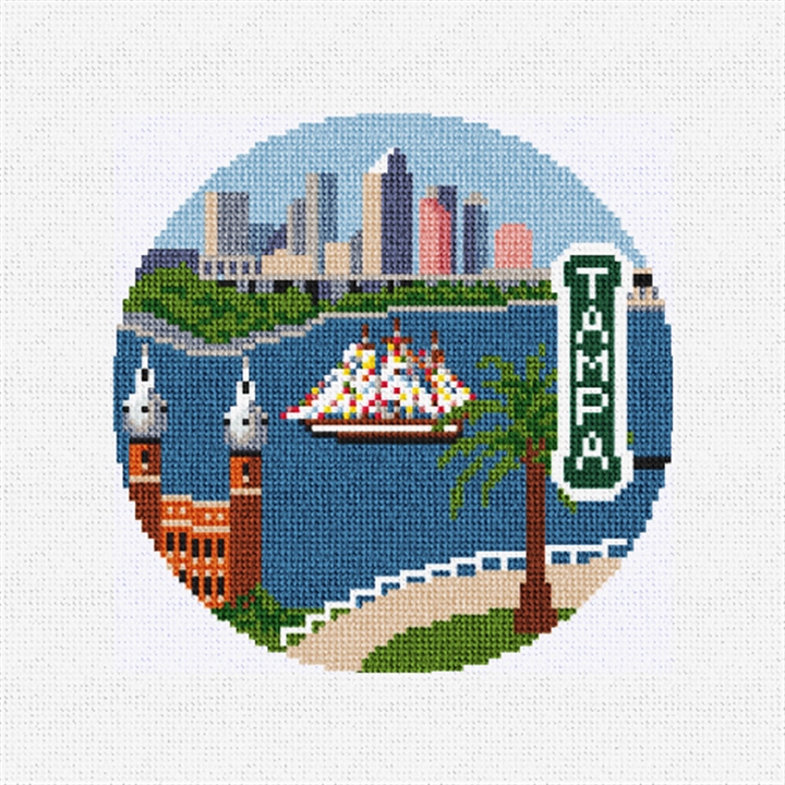 Tampa Bay Needlepoint Ornament Kit