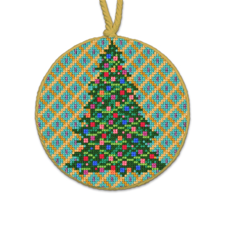 Tapestry Tree Needlepoint Ornament