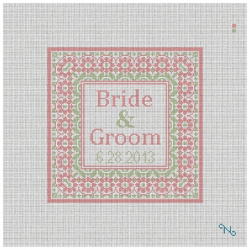 Taza Needlepoint Wedding Ring Pillow Kit