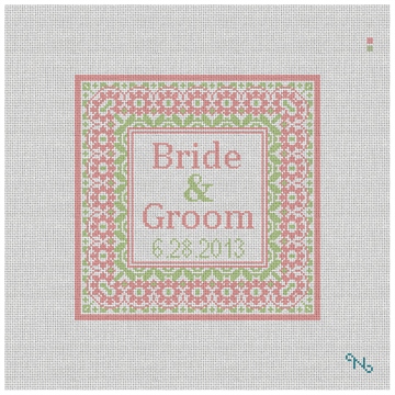 Taza Wedding Ring Bearer Pillow Needlepoint Kit