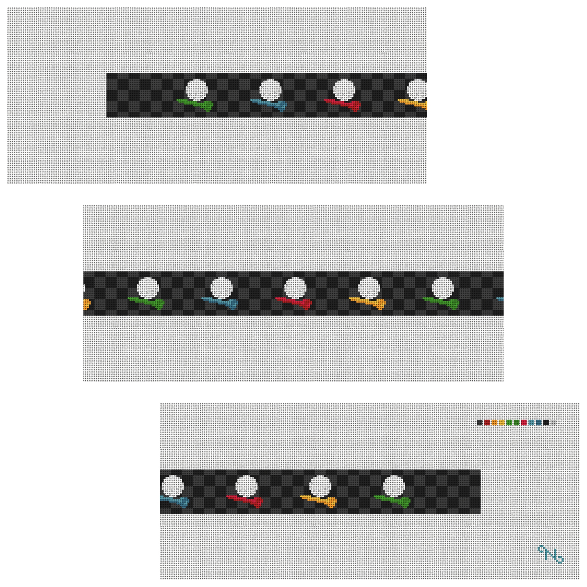 Tee Time Needlepoint Belt Kit