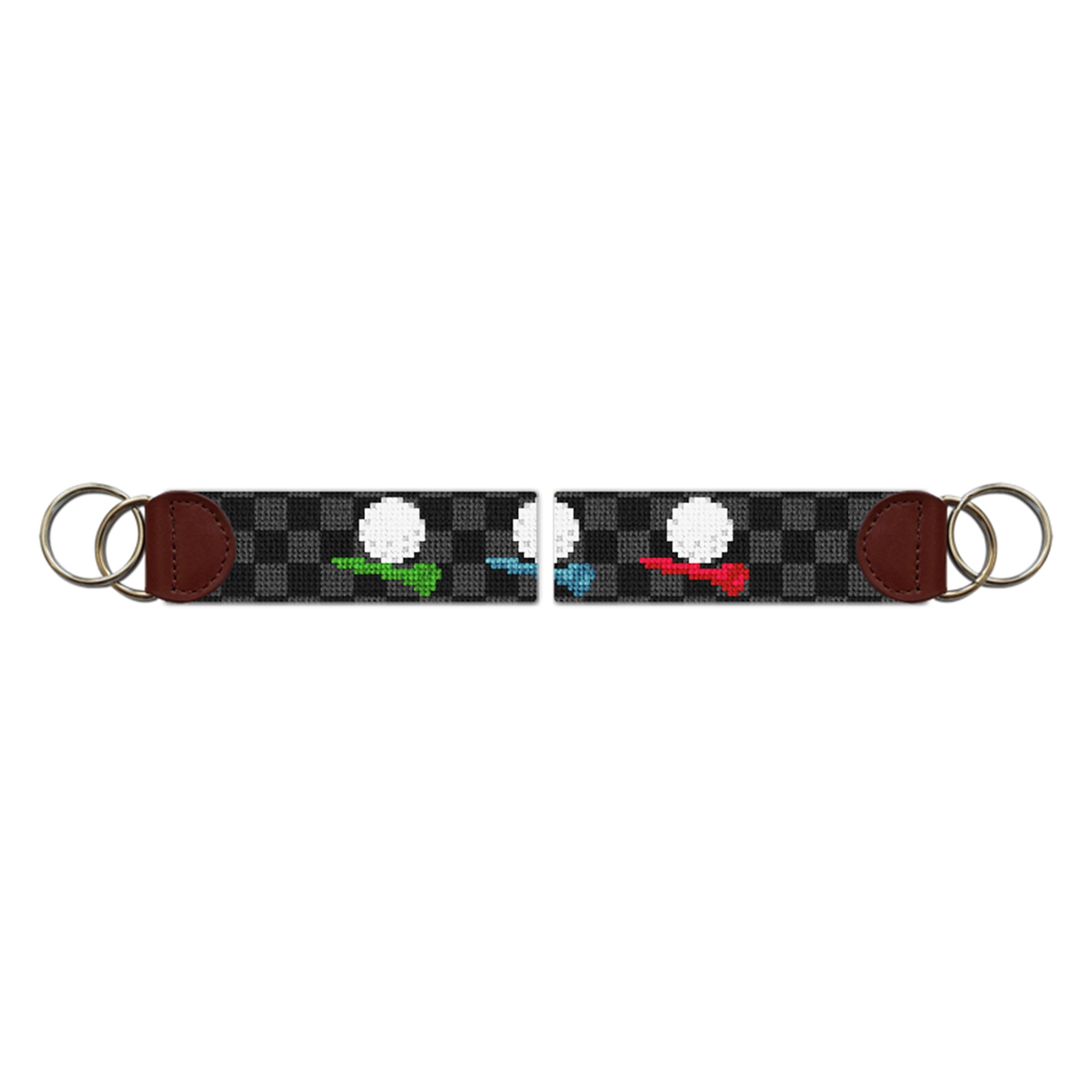 Tee Time Needlepoint Key Fob