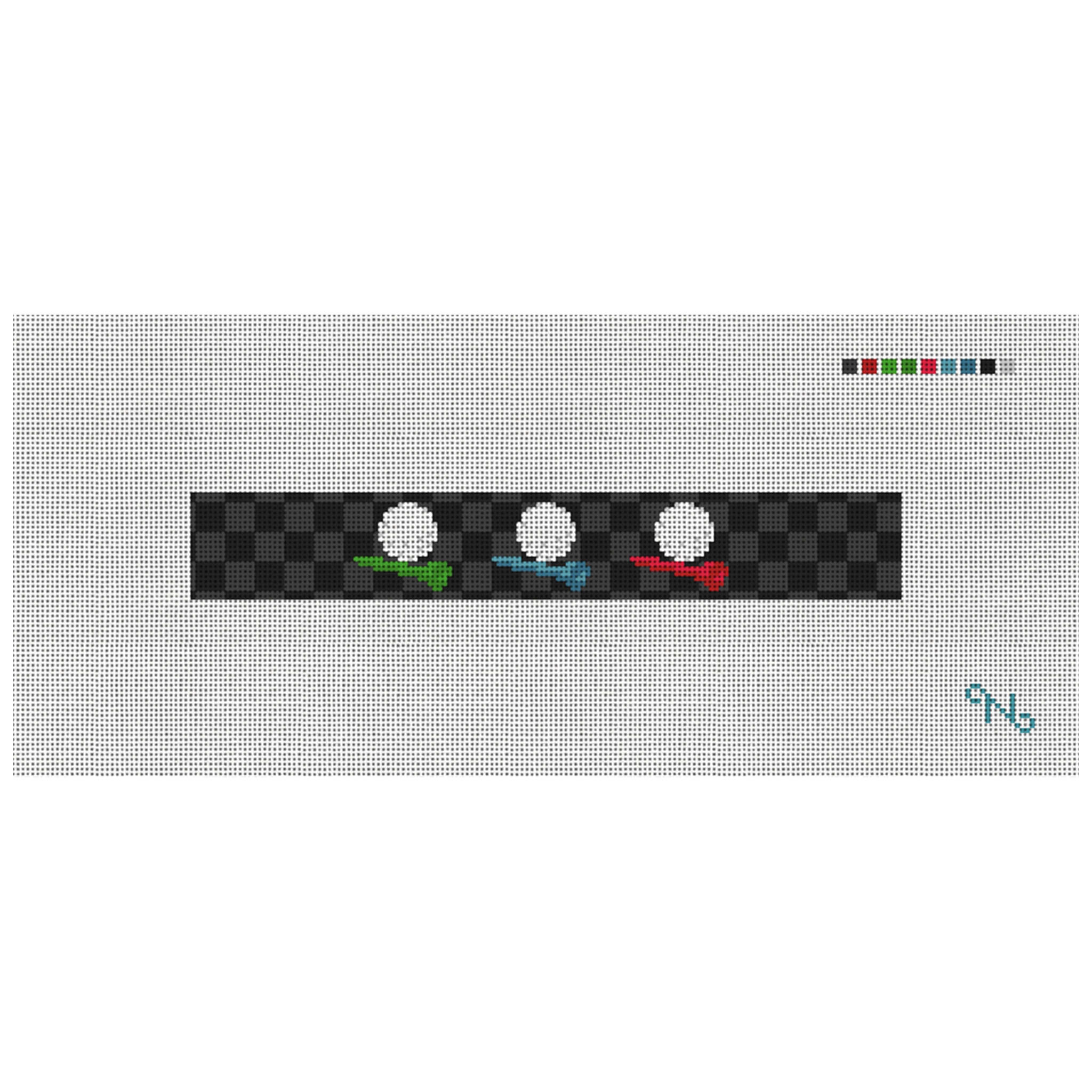 Tee Time Needlepoint Key Fob Kit