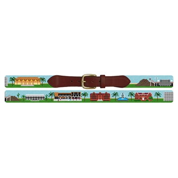 Tempe Arizona Landscape Needlepoint Belt