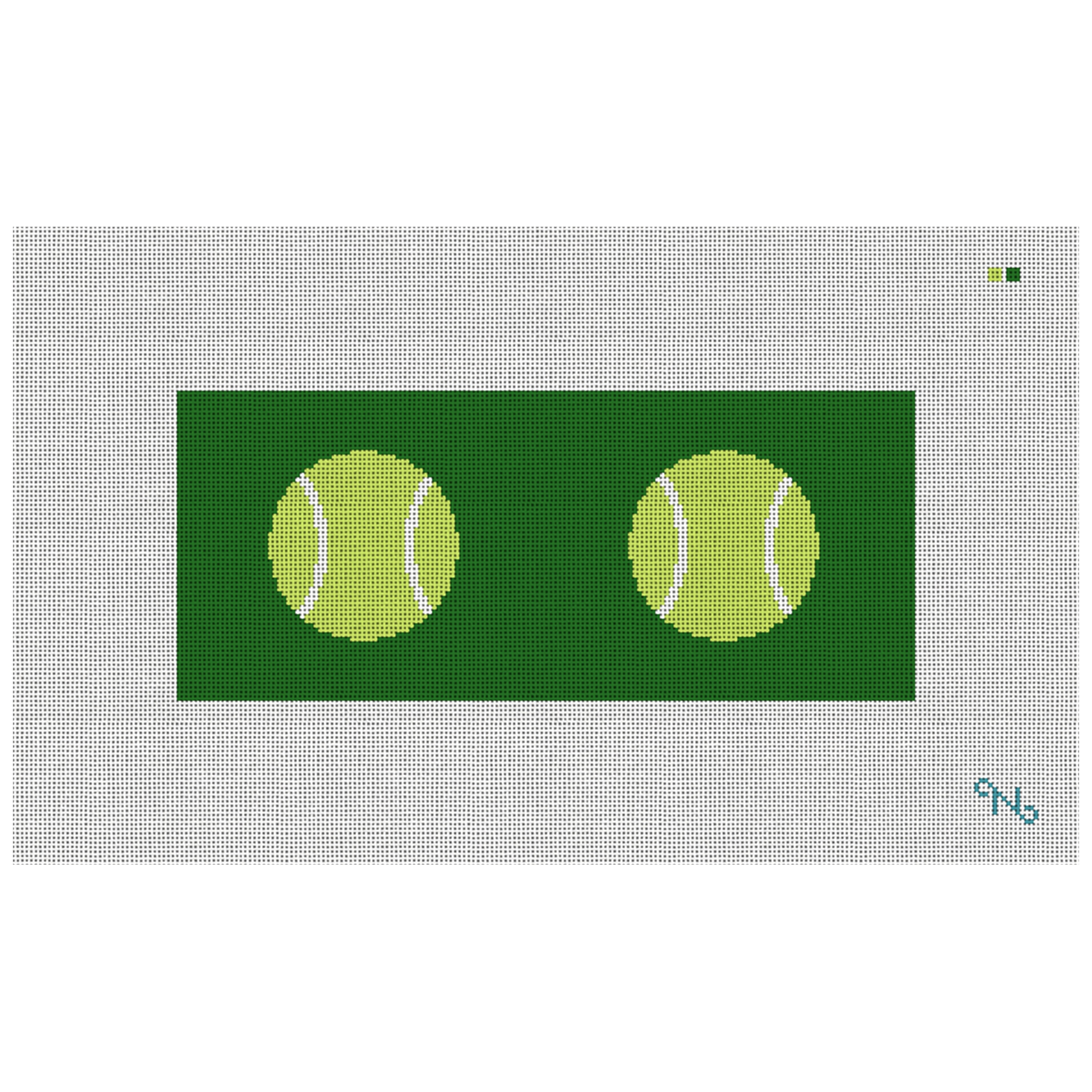 Tennis Ball Needlepoint Flask Kit