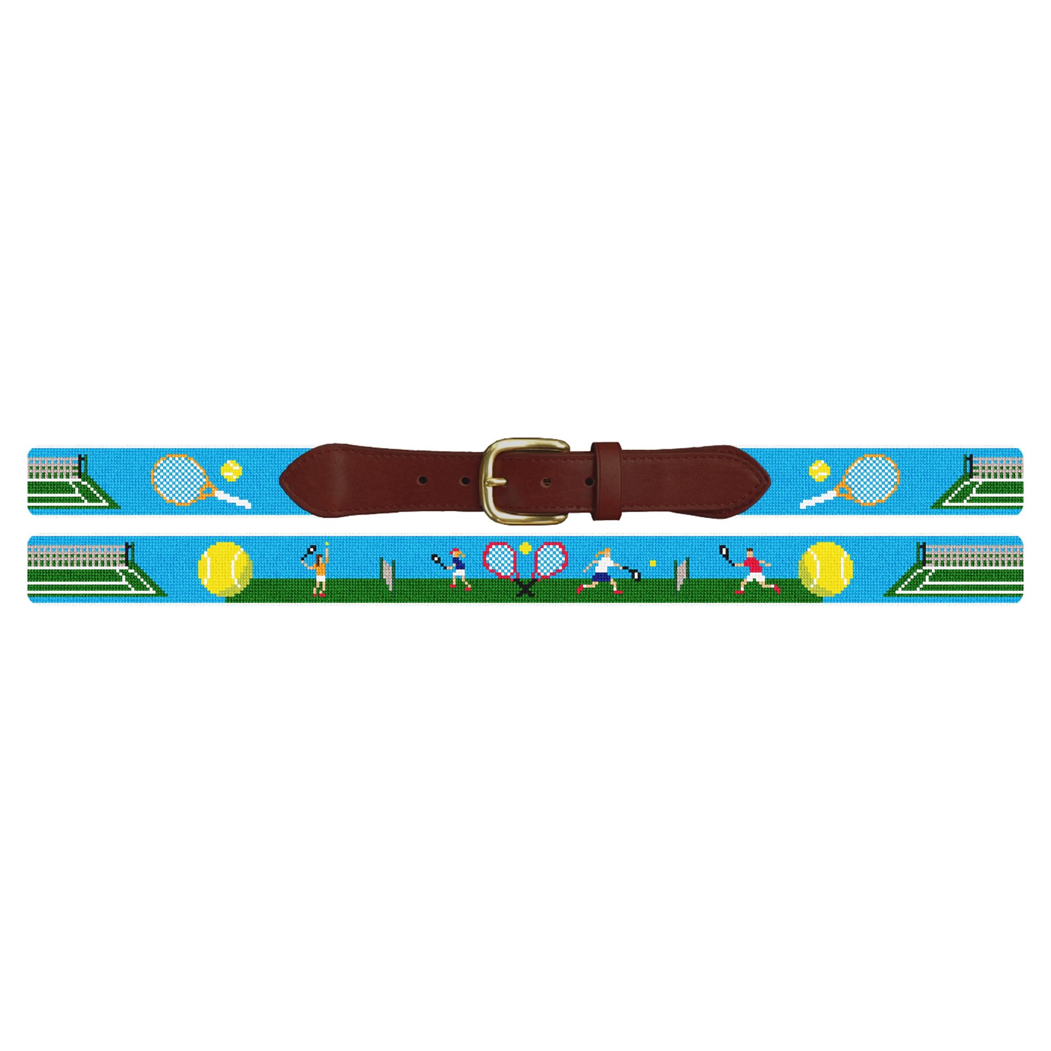 Tennis Needlepoint Belt