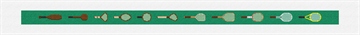 Tennis Racket Evolution Needlepoint Belt Kit Stitched Preview