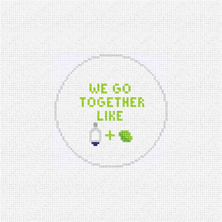 Tequila and Lime Needlepoint Ornament Kit