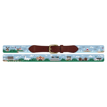 The Hamptons Needlepoint Belt