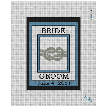 The Knot Ring Bearer Needlepoint Pillow Kit