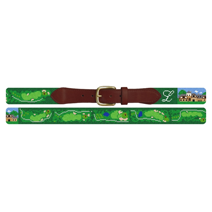 The Ledges Golf Course Needlepoint Belt