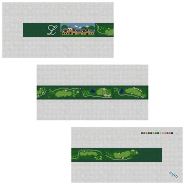 The Ledges Golf Course Needlepoint Belt Kit