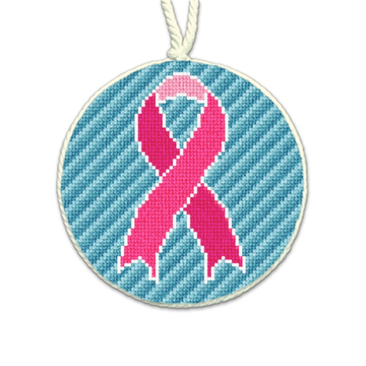 Threads of Courage Needlepoint Ornament