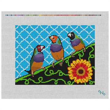 Three Birds Needlepoint Kit