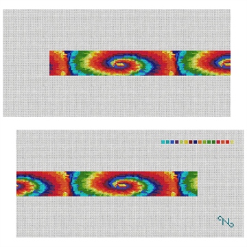 Tie Dye Needlepoint Dog Collar Kit