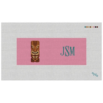 Tiki Needlepoint Wallet Kit