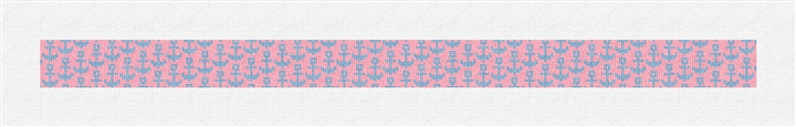Tiny Anchors Pink Needlepoint Dog Collar Kit