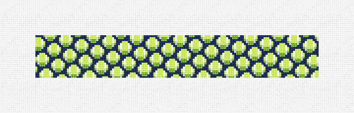 Tiny Tennis Balls Needlepoint Key Fob Kit