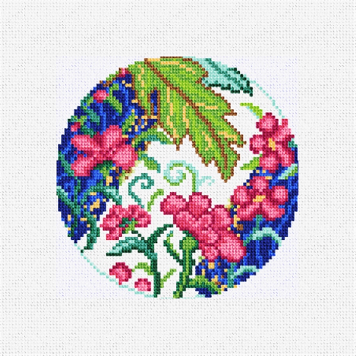 Tobacco Leaf Grace Needlepoint Ornament Kit