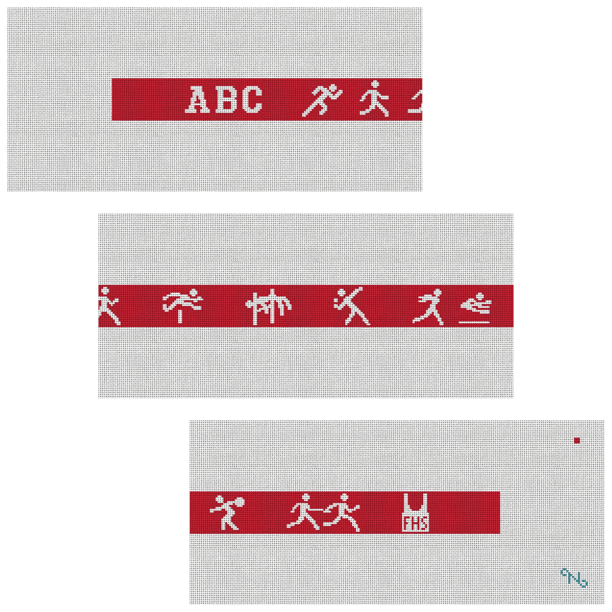 Track and Field Needlepoint Kit