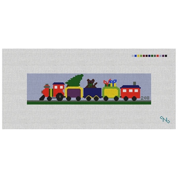 Train - Personalized Needlepoint Ornament Kit