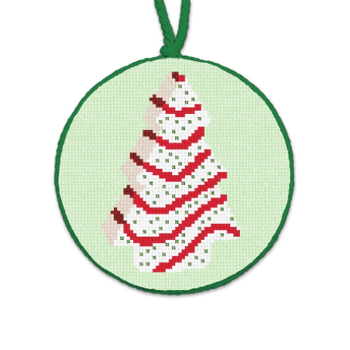Tree Cookie Needlepoint Ornament 