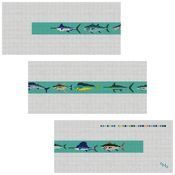 Tropical Gamefish Needlepoint Belt Kit