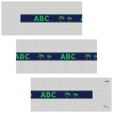 Twin Palms Needlepoint Belt Kit