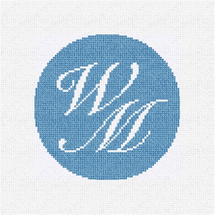 Two Initials Needlepoint Ornament Kit