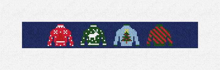 Ugly Sweater Needlepoint Key Fob Kit
