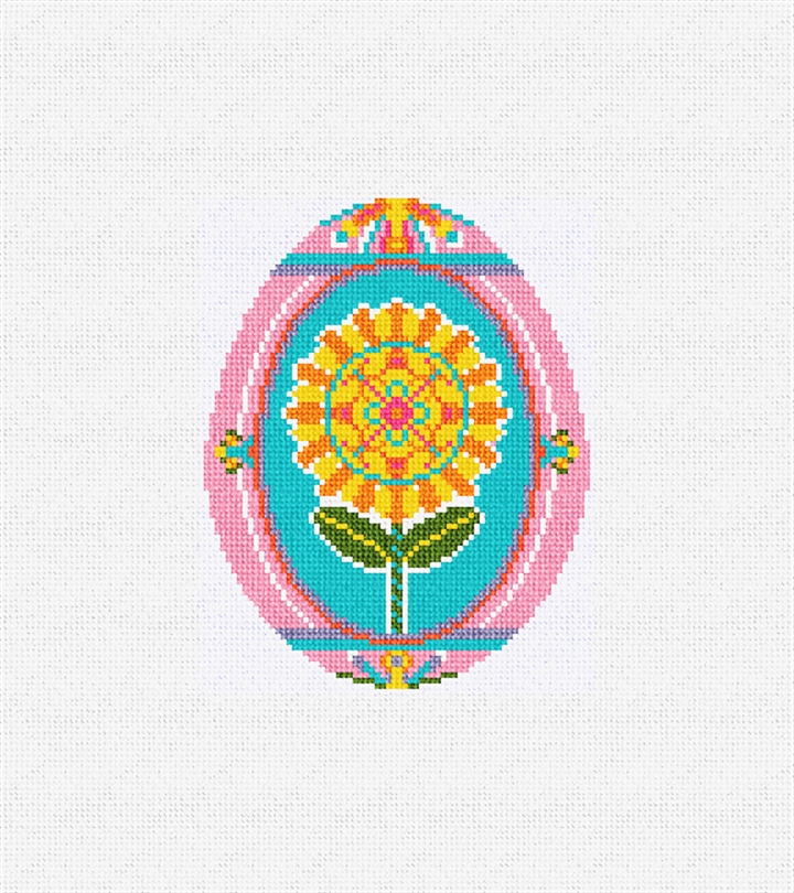 Ukrainian Easter Egg Needlepoint Ornament Kit